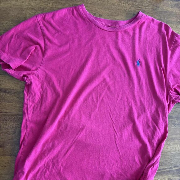 Ralph Lauren Classic Fit T-Shirt Pink Size: Large - Picture 1 of 3